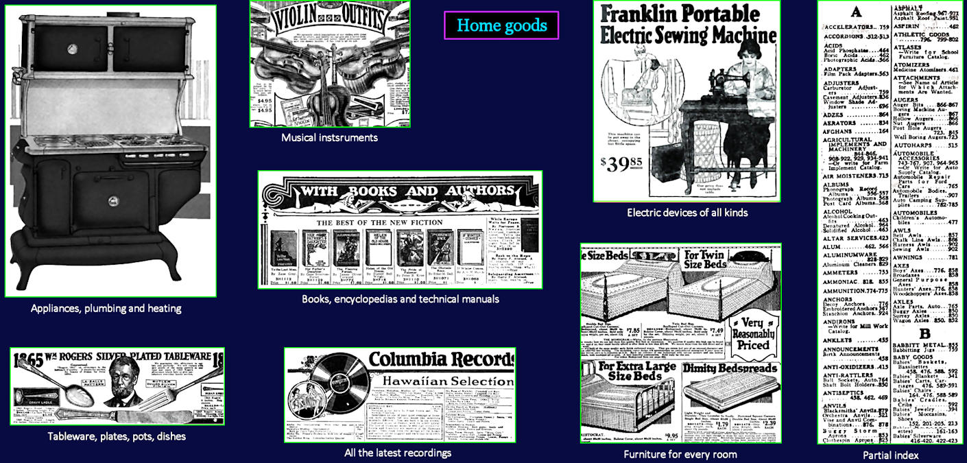 Sears home goods, 1920s